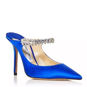 Jimmy Choo Bing 100 Embellished High Heel Mules